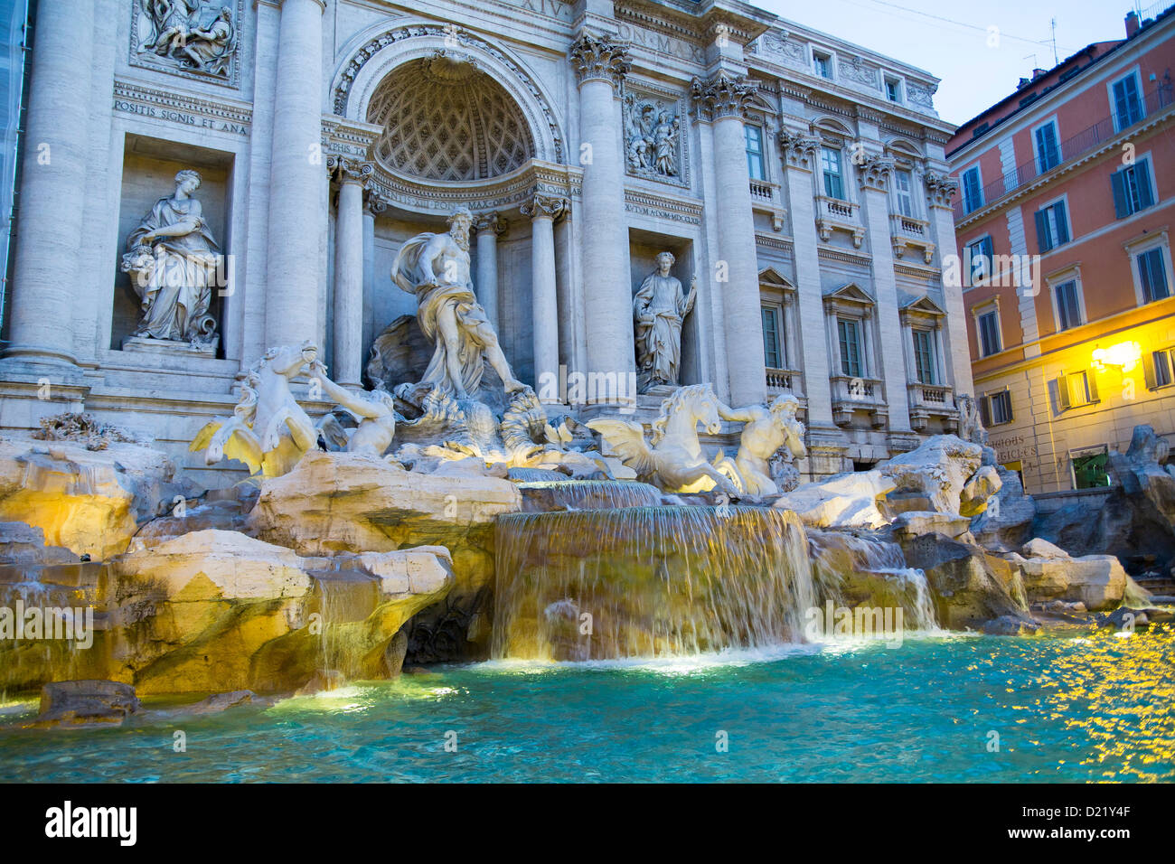 Fontana di Trevi Brunnen Rom Italien Stockfoto