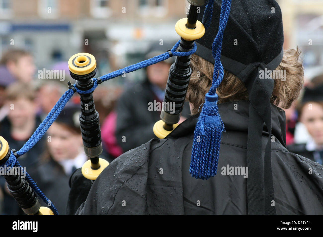 Schottische Pipe band Stockfoto