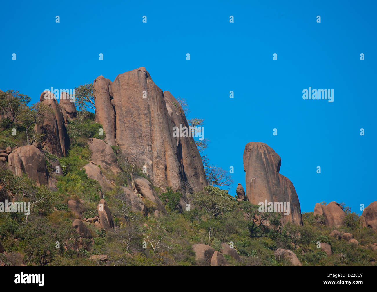 Phallischen Felsen in das Tal der Wunder, Babile, Äthiopien Stockfoto
