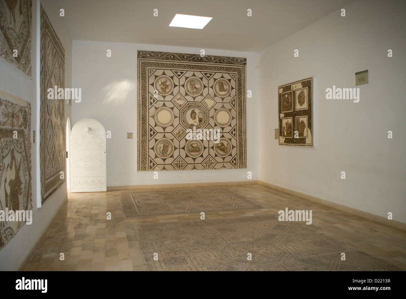 Mosaik in das archäologische Museum von El Djem oder El Jem in Tunesien Stockfoto