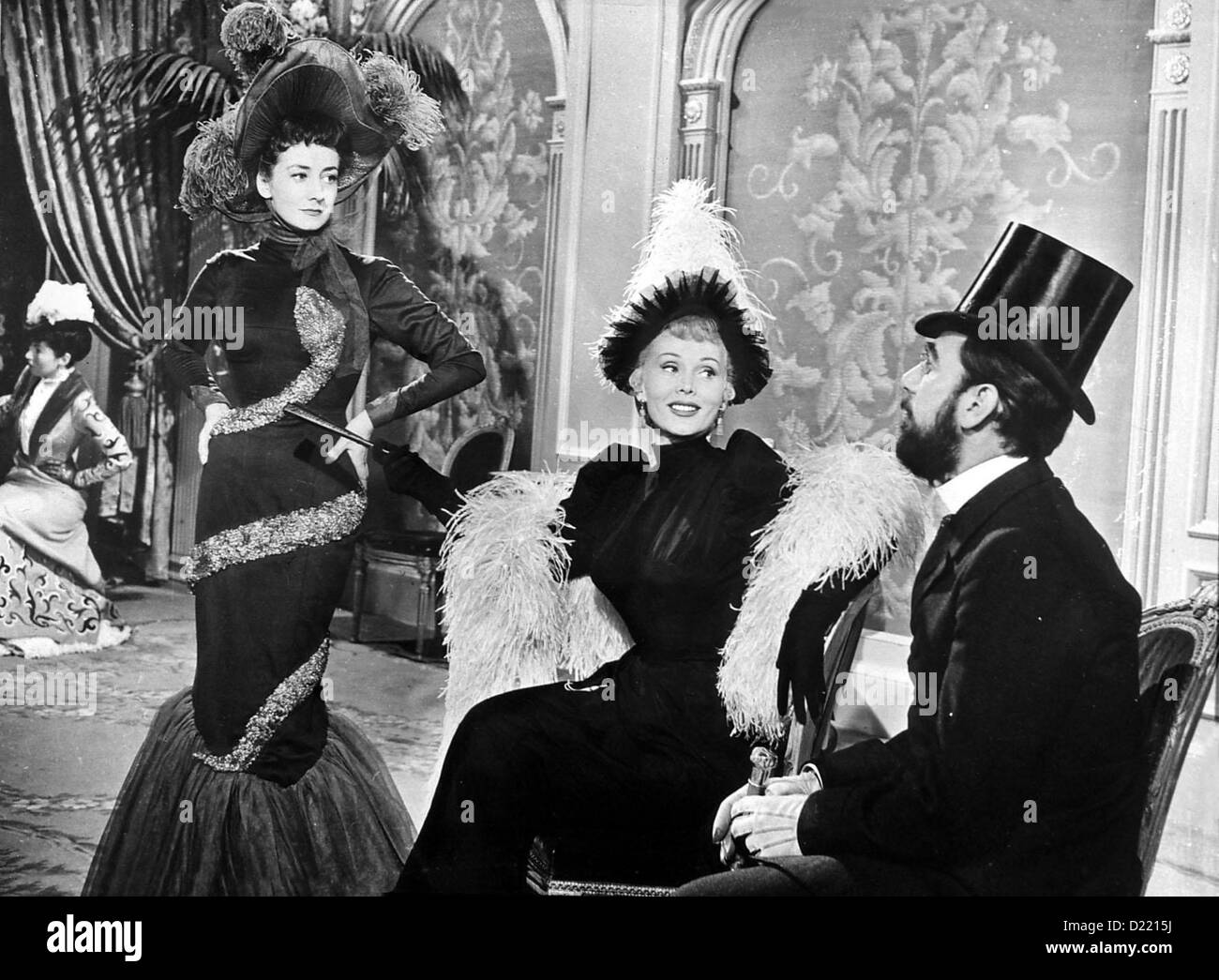 Moulin Rouge Moulin Rouge Suzanne Flon, Zsa Zsa Gabor, Jose Ferrer Henri de Toulouse-Lautrec (José Ferrer) Lebt als Maler Auf Stockfoto