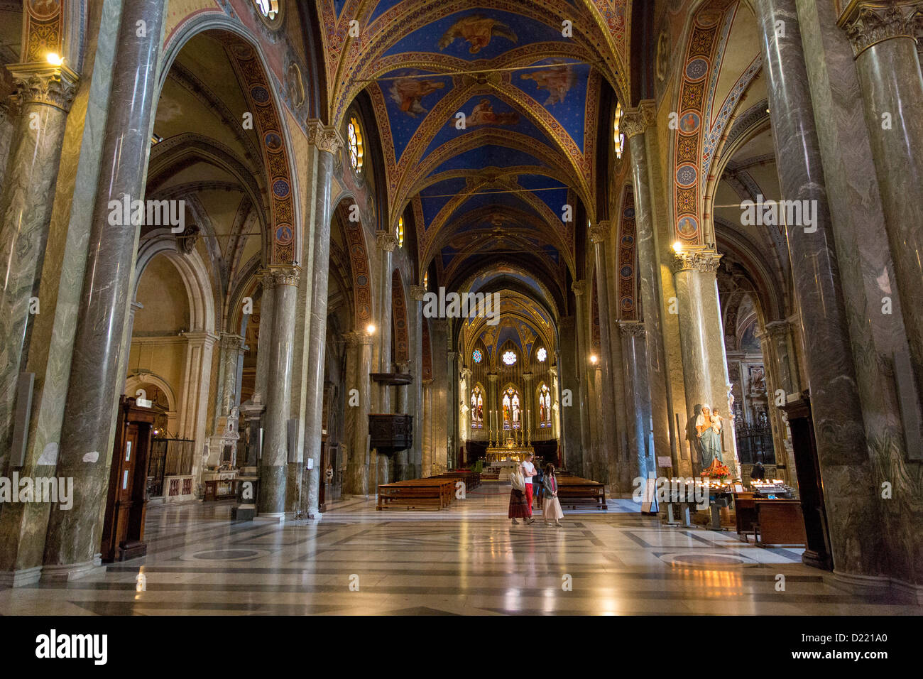 Kirche innen Santa Maria Sopra Minerva Stockfoto