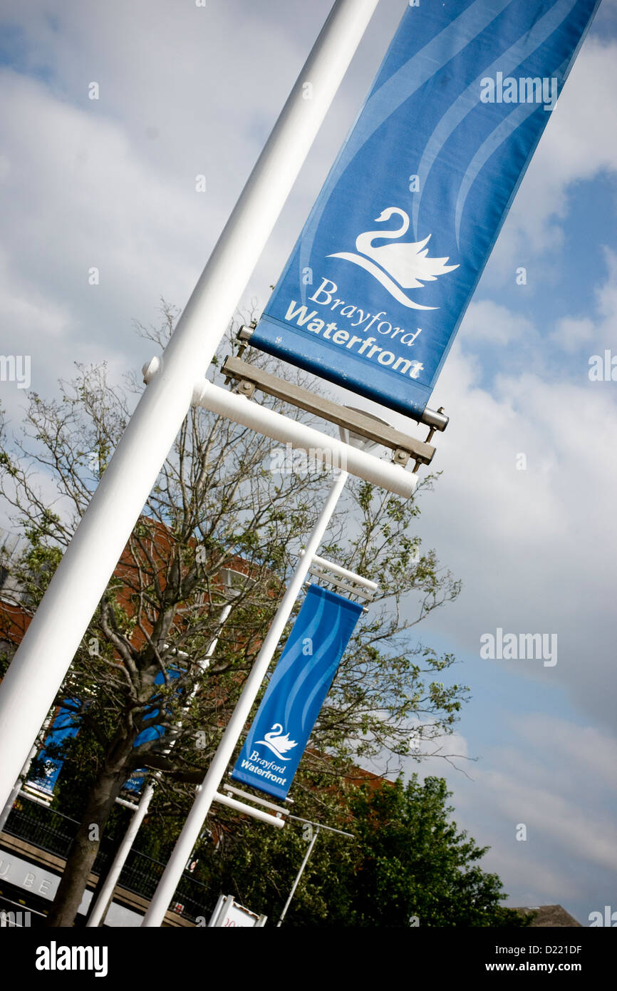 Brayford Waterfront Banner außen Lincoln Odeon, Lincolnshire, UK Stockfoto