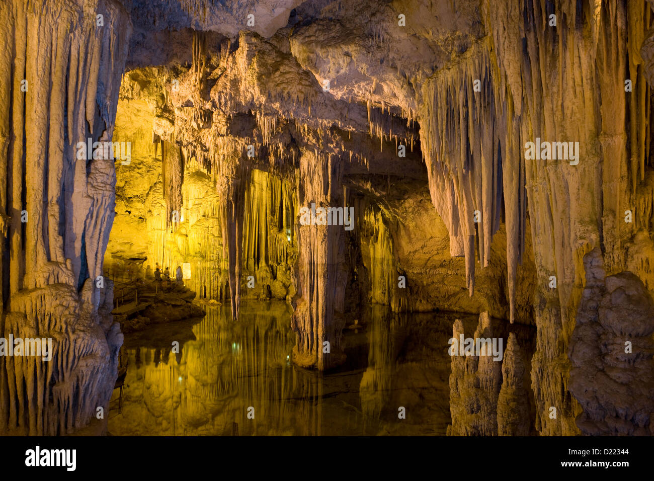Sardinien: Grotta di Nettuno - See Lamarmora Abschnitt Stockfoto