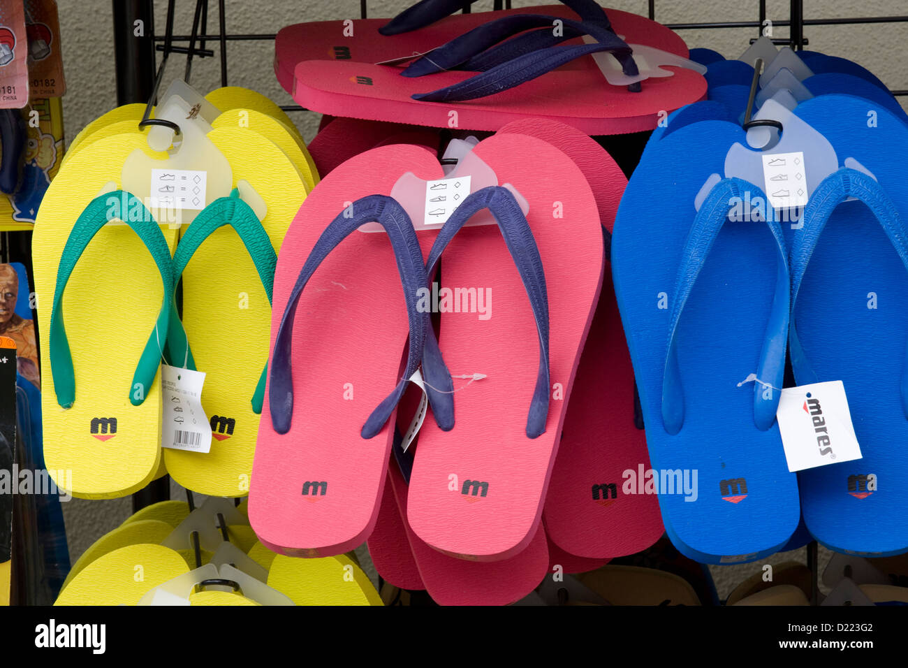 Sardinien: Beachwear für Verkauf Stockfoto