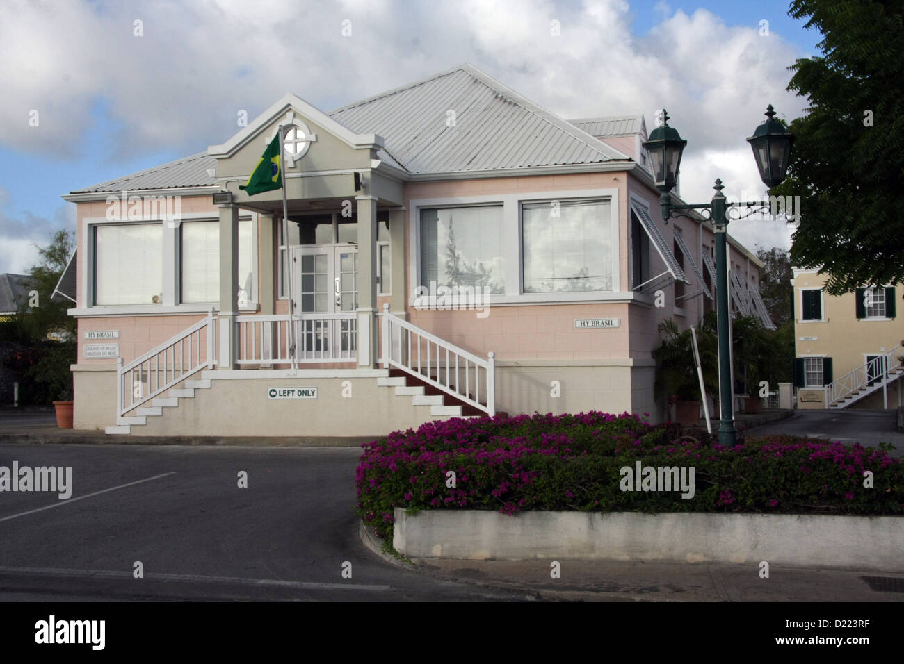 Botschaft von Brasilien in St. Michaels, in der Nähe von Bridgetown, Barbados Stockfoto