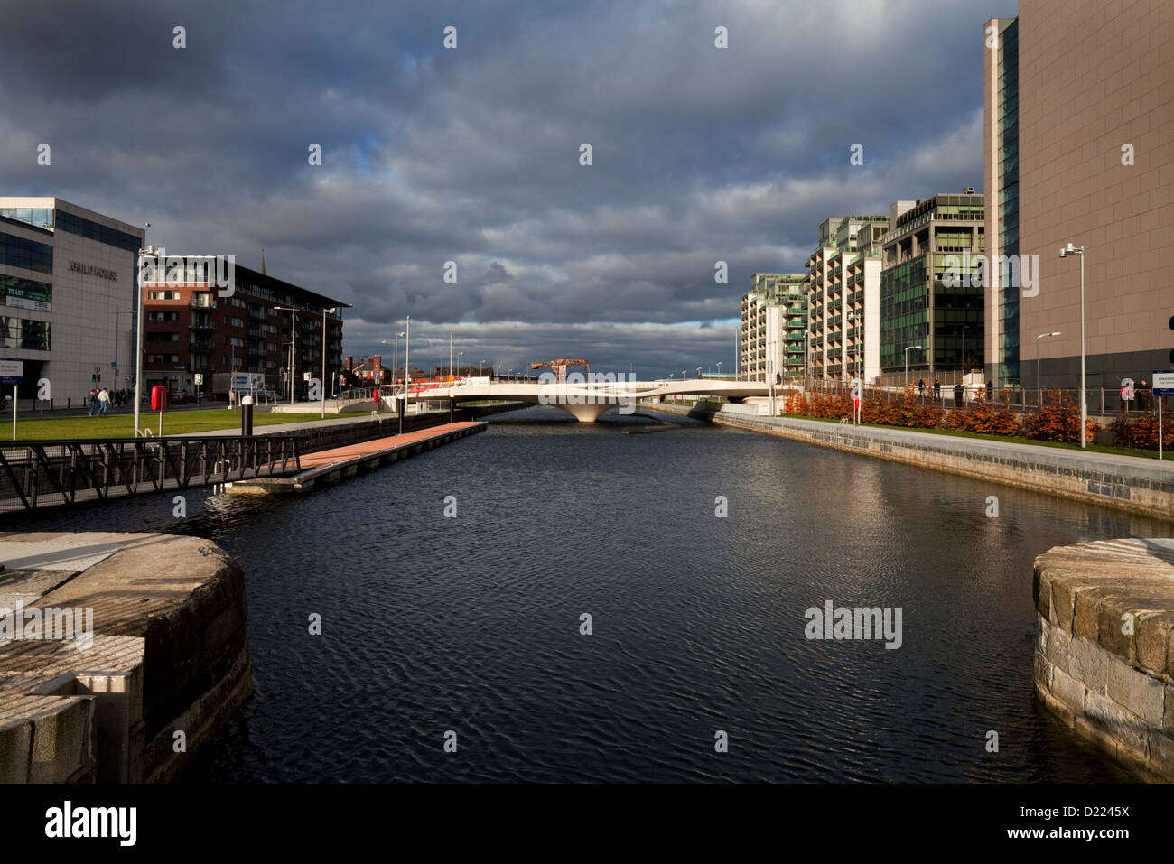 Spencer Dock in den regenerierten Docklands, Dublin, Irland Stockfoto