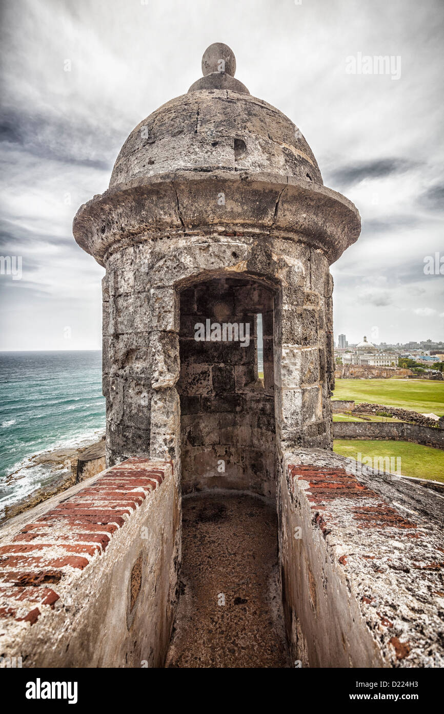 Castillo San Cristóbal, San Juan National Historic Site, einen Nationalpark in Old San Juan, Puerto Rico Stockfoto