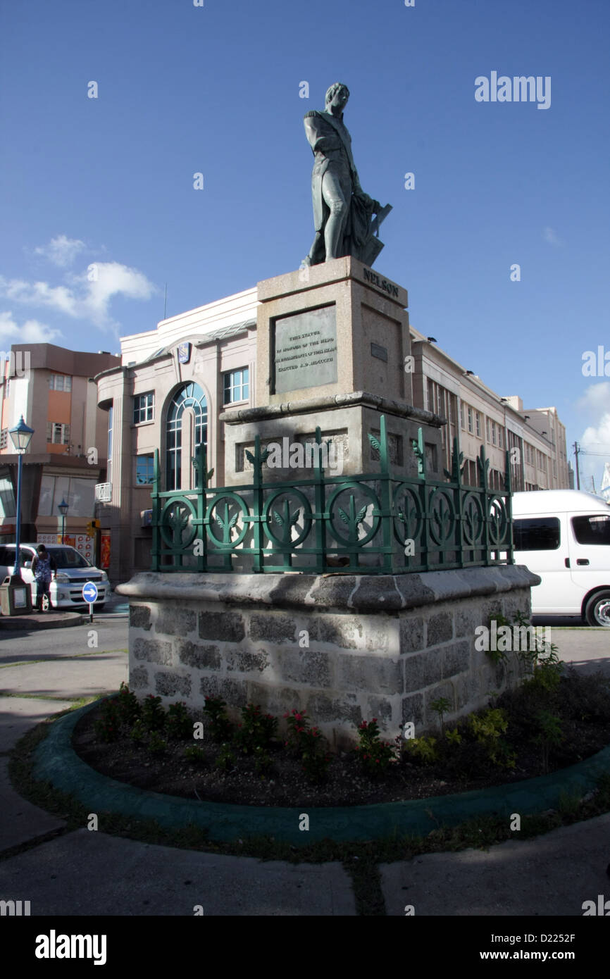 Nelson-Statue, Bridgetown, Barbados Stockfoto