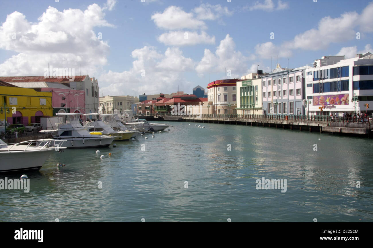 die Uferpromenade in Bridgetown, Barbados Stockfoto