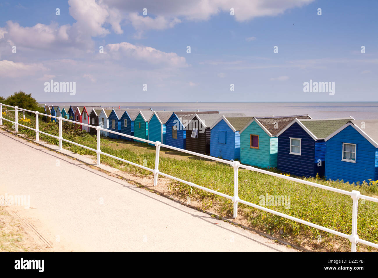 Southwold Strandhütten Stockfoto