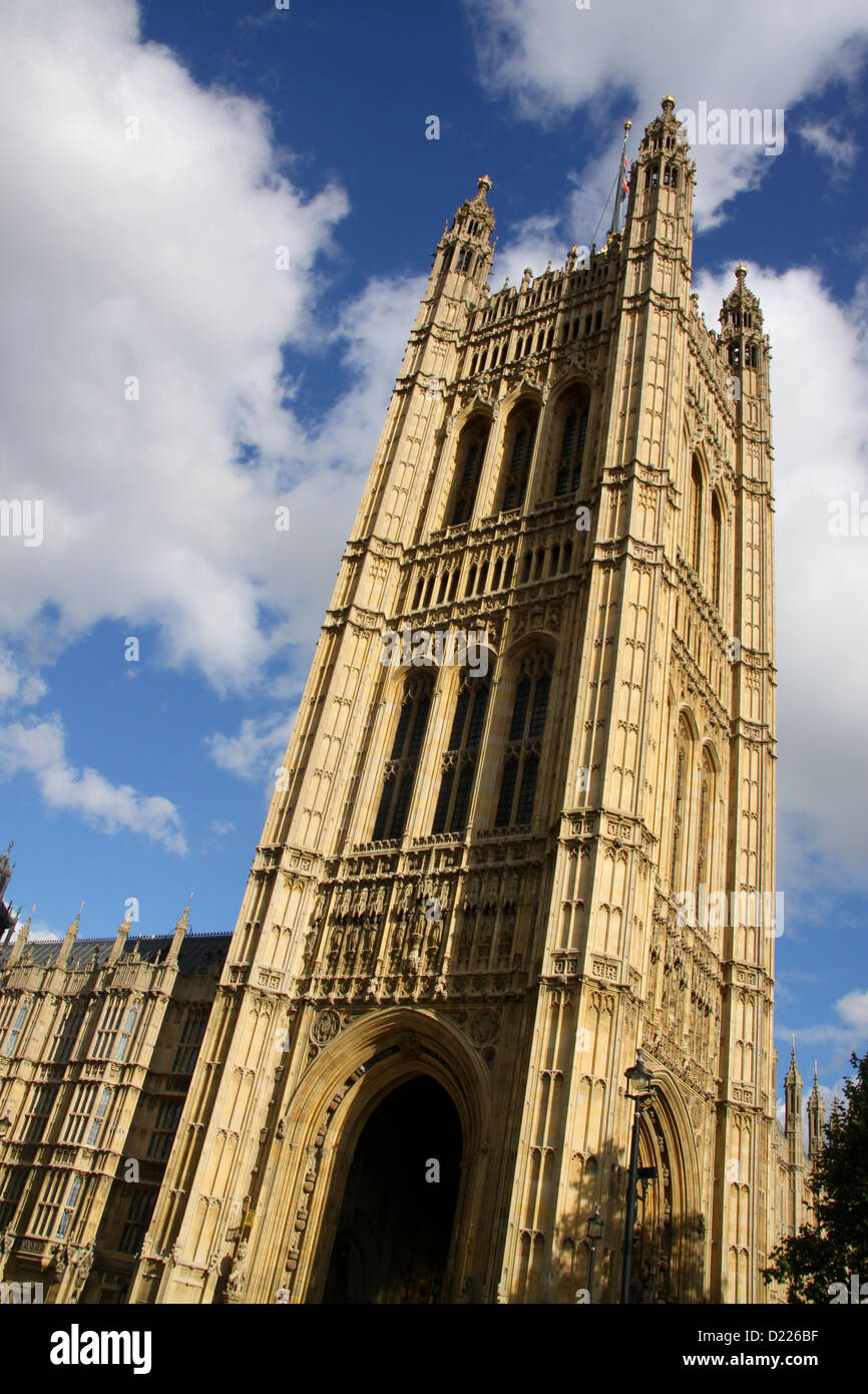 Victoria Tower Palace of Westminster London Stockfoto