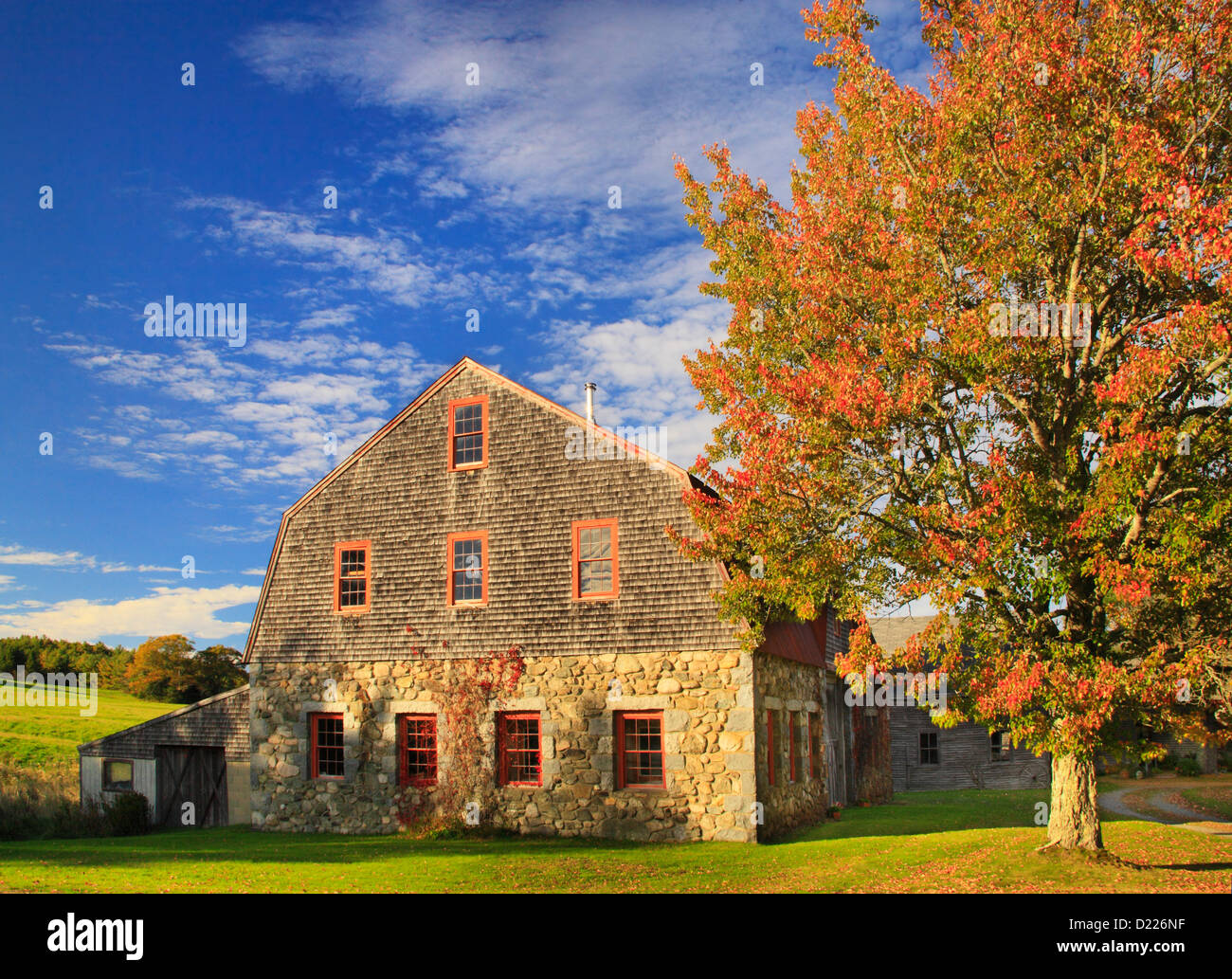 Stone Barn Farm, Bar Harbor, Maine, USA Stockfoto