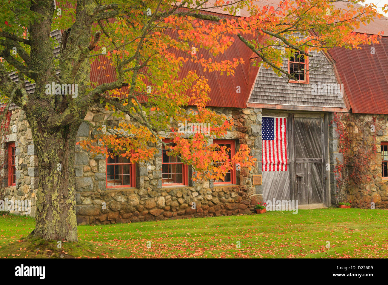 Stone Barn Farm, Bar Harbor, Maine, USA Stockfoto