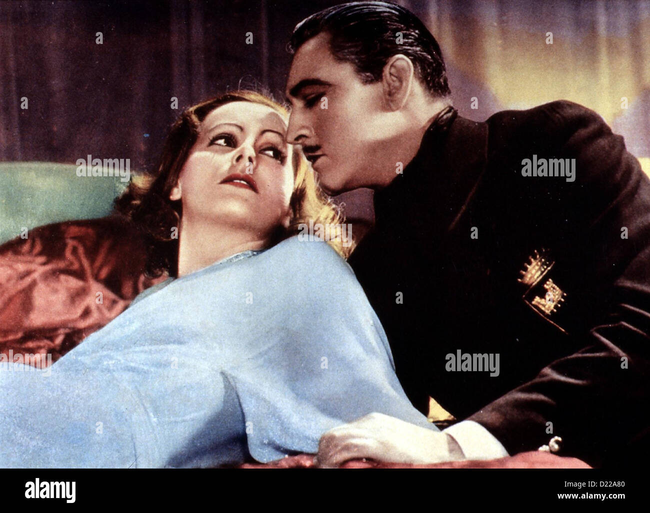 Menschen Im Hotel Grand Hotel Greta Garbo, John Barrymore Madame Grusinskaya (Greta Garbo) Verliebt Sich in Baron Felix von Stockfoto