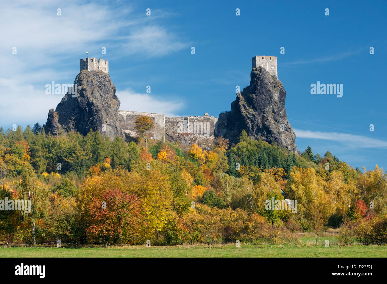 Burg Trosky. Cesky Raj, Ostböhmen, Tschechien Stockfoto