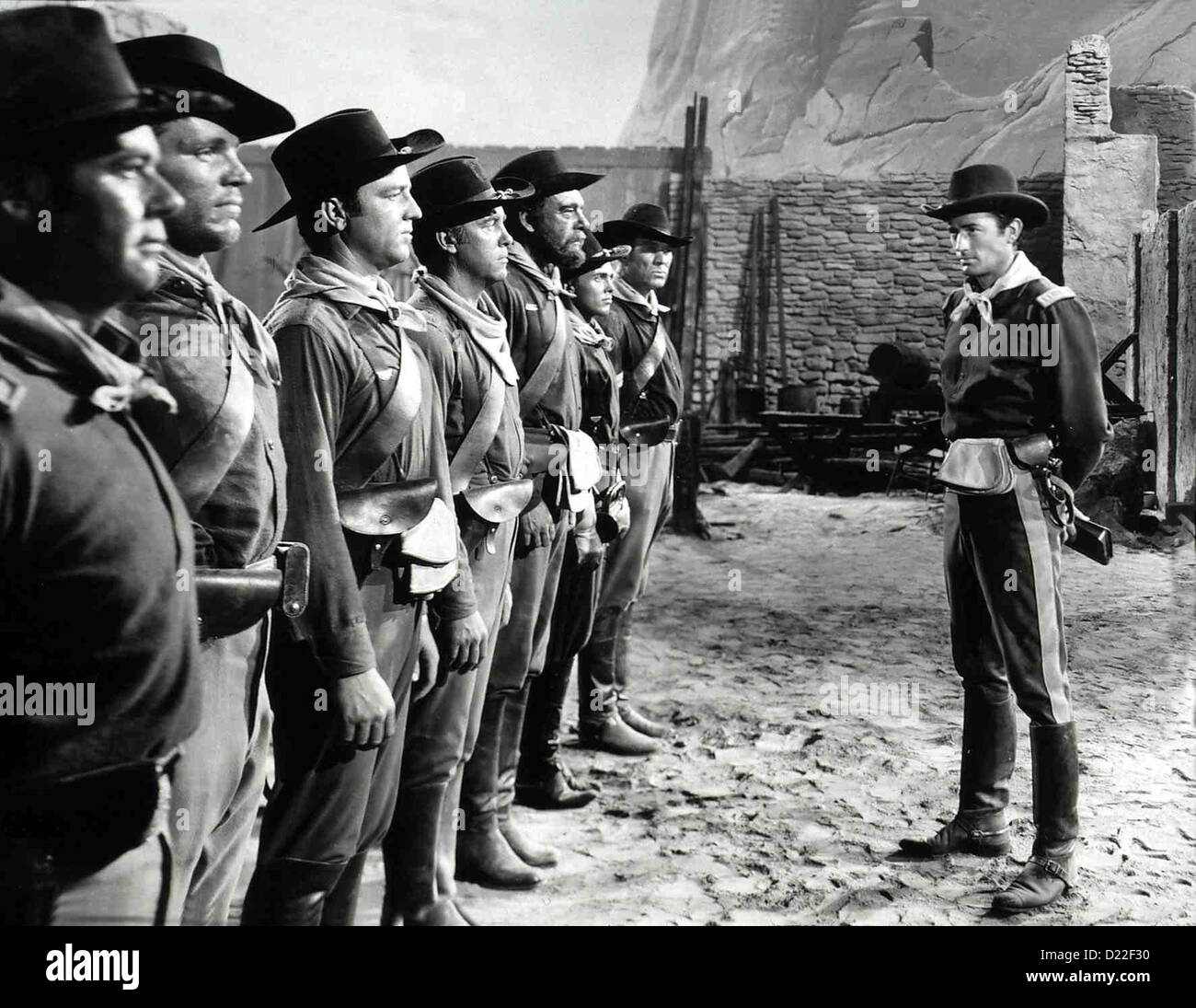 Bis Zum Letzten Atemzug nur tapfere Dan Riss, Neville Brand, Steve Brodie, Warner Anderson, Lon Chaney Jr., Terry Kilburn Stockfoto