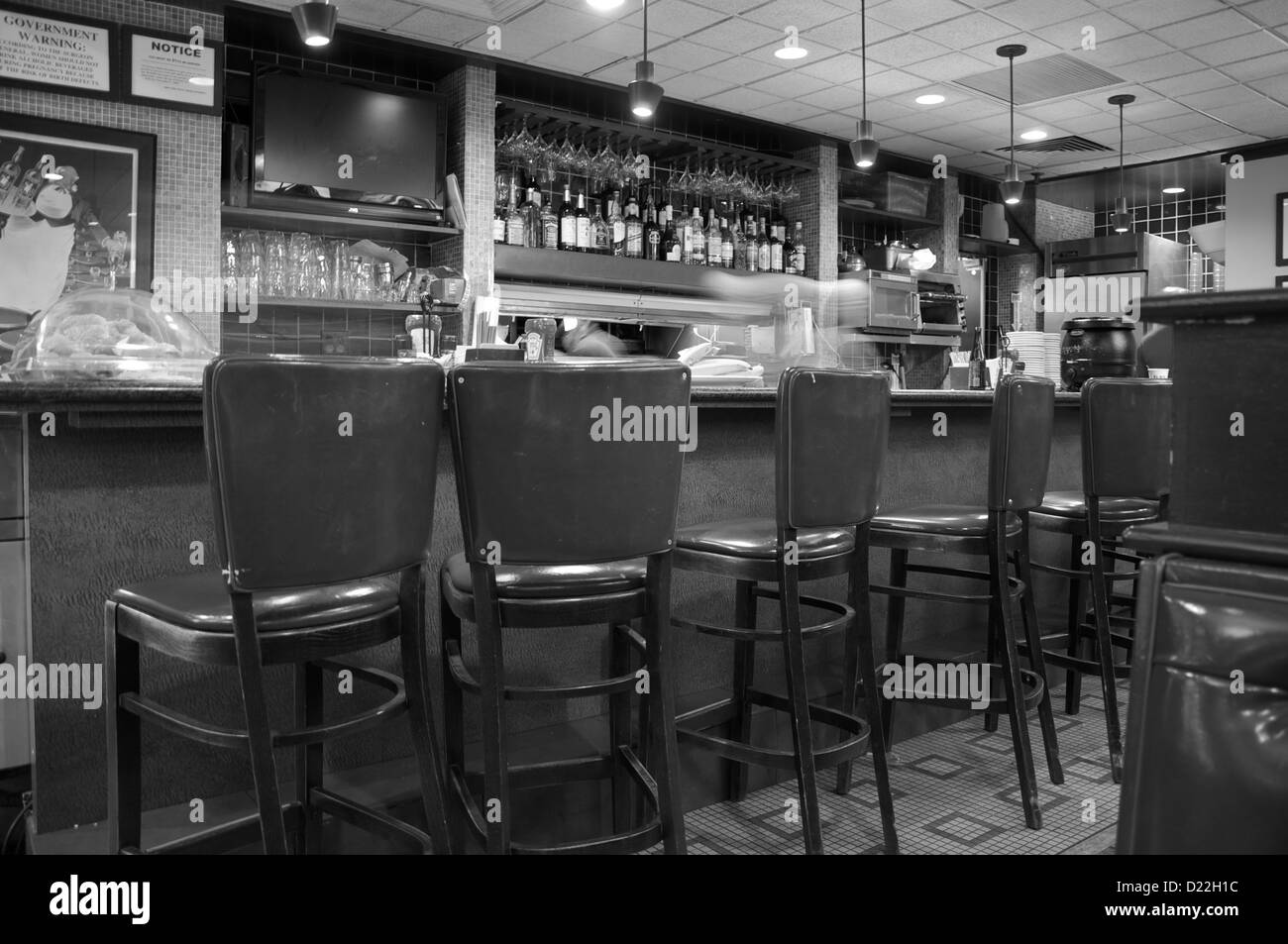 Innen LIndy Diner, New York Stockfoto