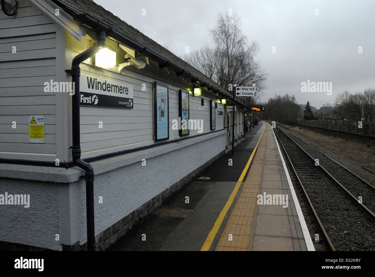 Windermere Bahnhof Stockfoto