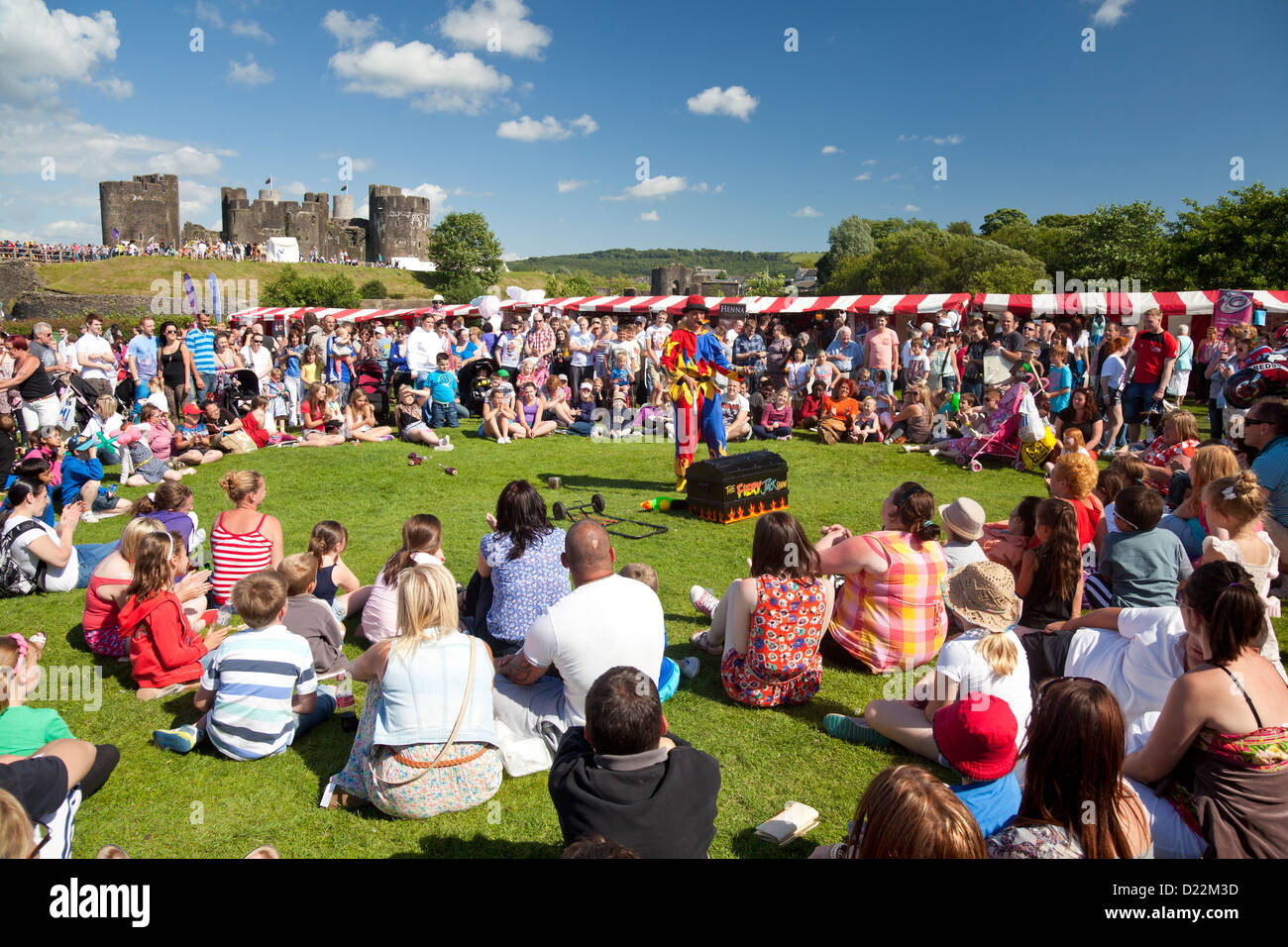 Das jährliche Big Cheese-Festival in Caerphilly, Südwales Stockfoto