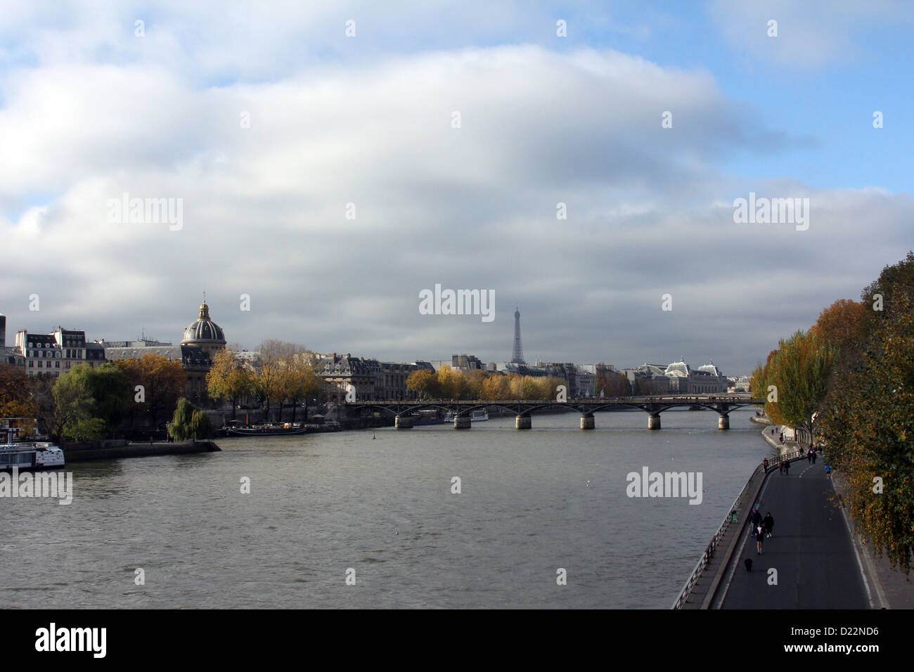 Seineufer mit Brücken, Paris Stockfoto