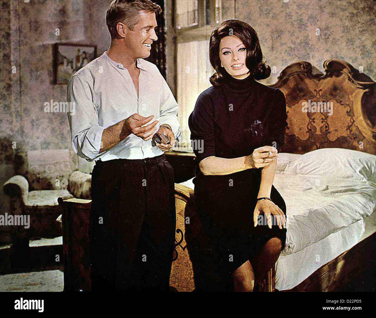 Geheimaktion Crossbow Operation Crossbow George Peppard, Sophia Loren... Und Lt. John Curtis (George Peppard) von Nora Stockfoto