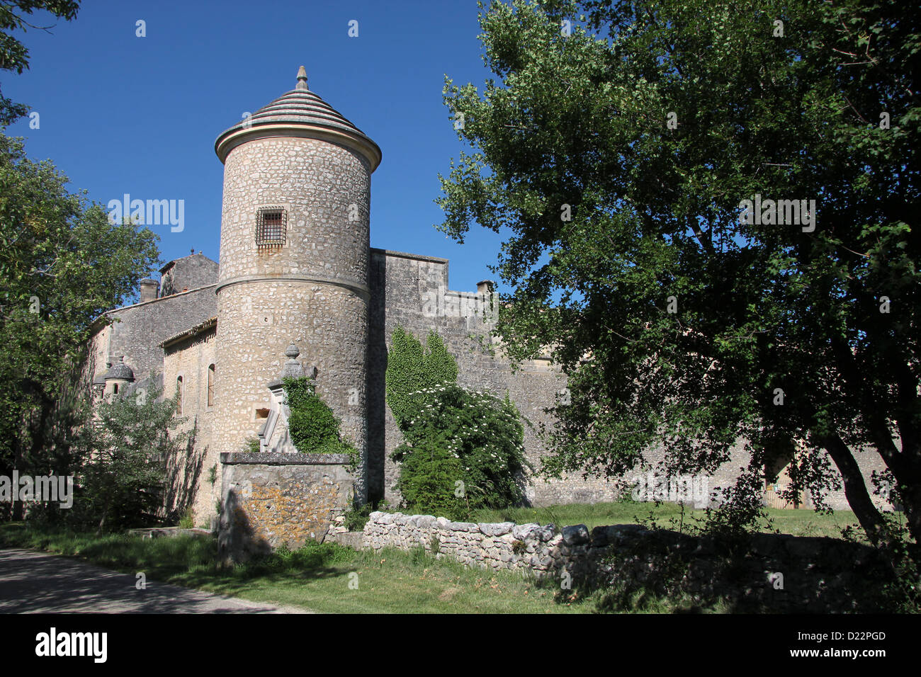 Chateau de Javon in der Nähe von Lioux in der Haute-Provence, Frankreich Stockfoto