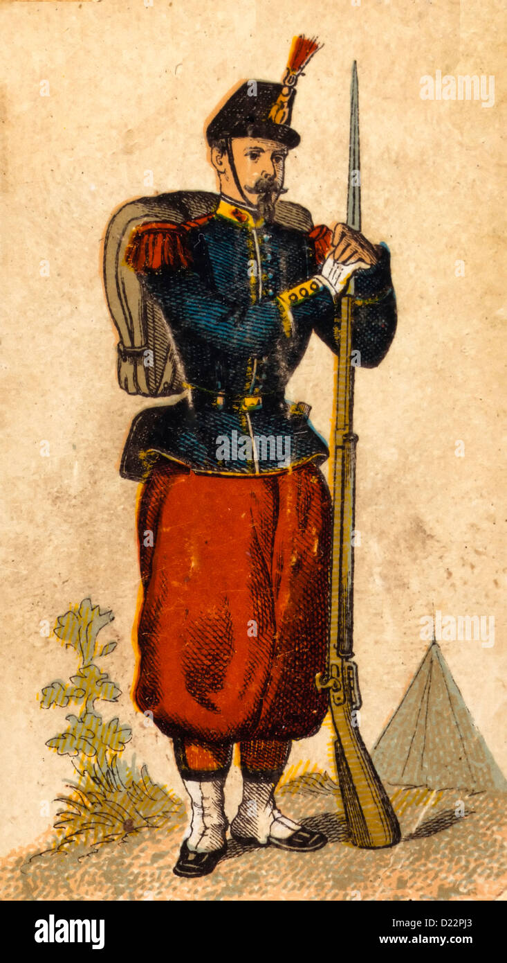 Infanterie, Frankreich, 1853 Stockfoto