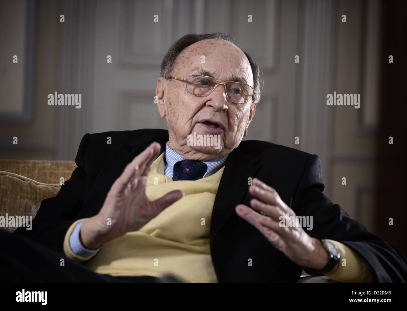 Berlin, Deutschland, Hans-Dietrich Genscher, FDP, im Porträt Stockfoto