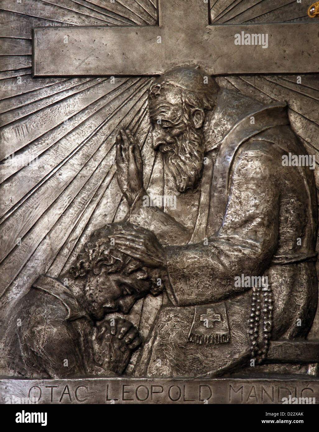Saint Leopold Mandić Stockfoto