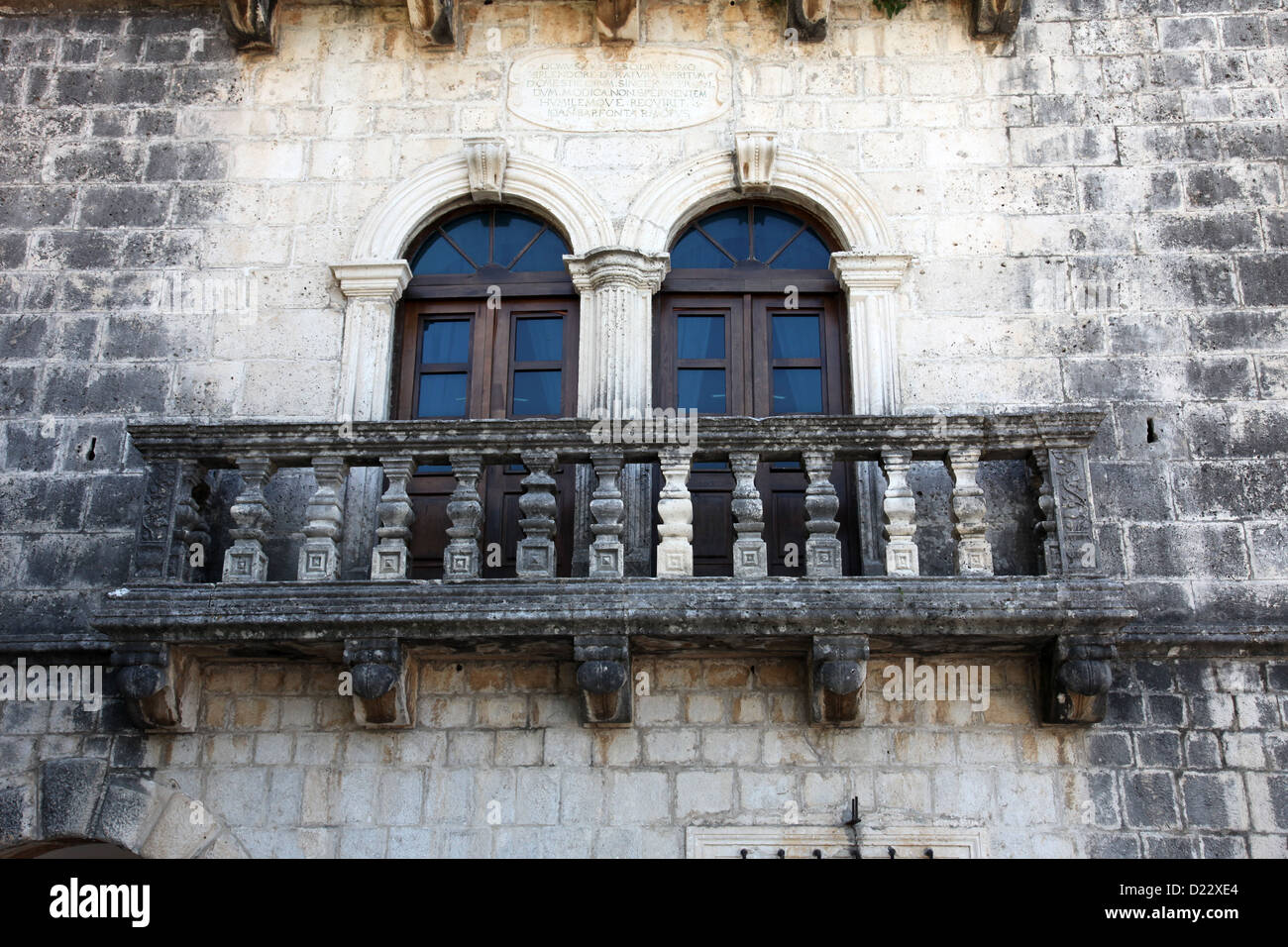 Alten Balkon Stockfoto