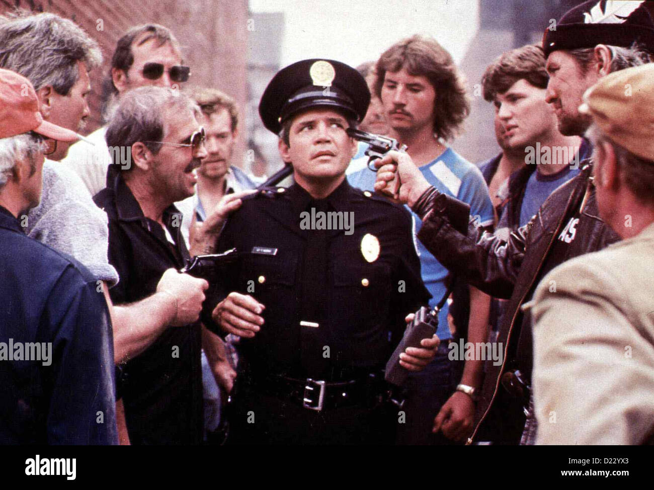 Police Academy 1 - Duemmer Als Die Polizei Erlaubt Polizeiakademie g.w. Bailey Lt. Harris (g.w. Bailey, m) ist in Bedraengnis Stockfoto