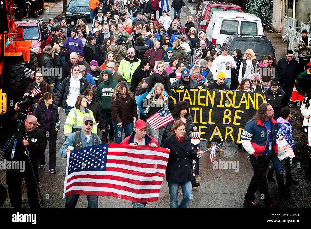 Gehen Sie eine Meile in unsere Schuhe Rallye, Staten Island, New York. Stockfoto