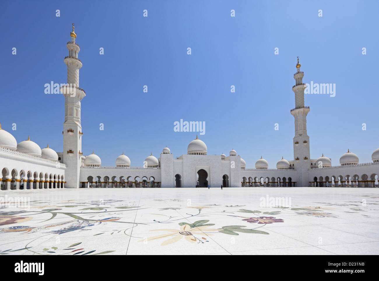 Abu Dhabi, Vereinigte Arabische Emirate, Scheich Zayed bin Sultan Al Nahyan Mosque Stockfoto