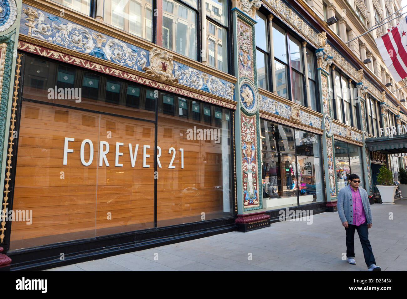 Forever 21 Schaufenster - Washington, DC Stockfoto