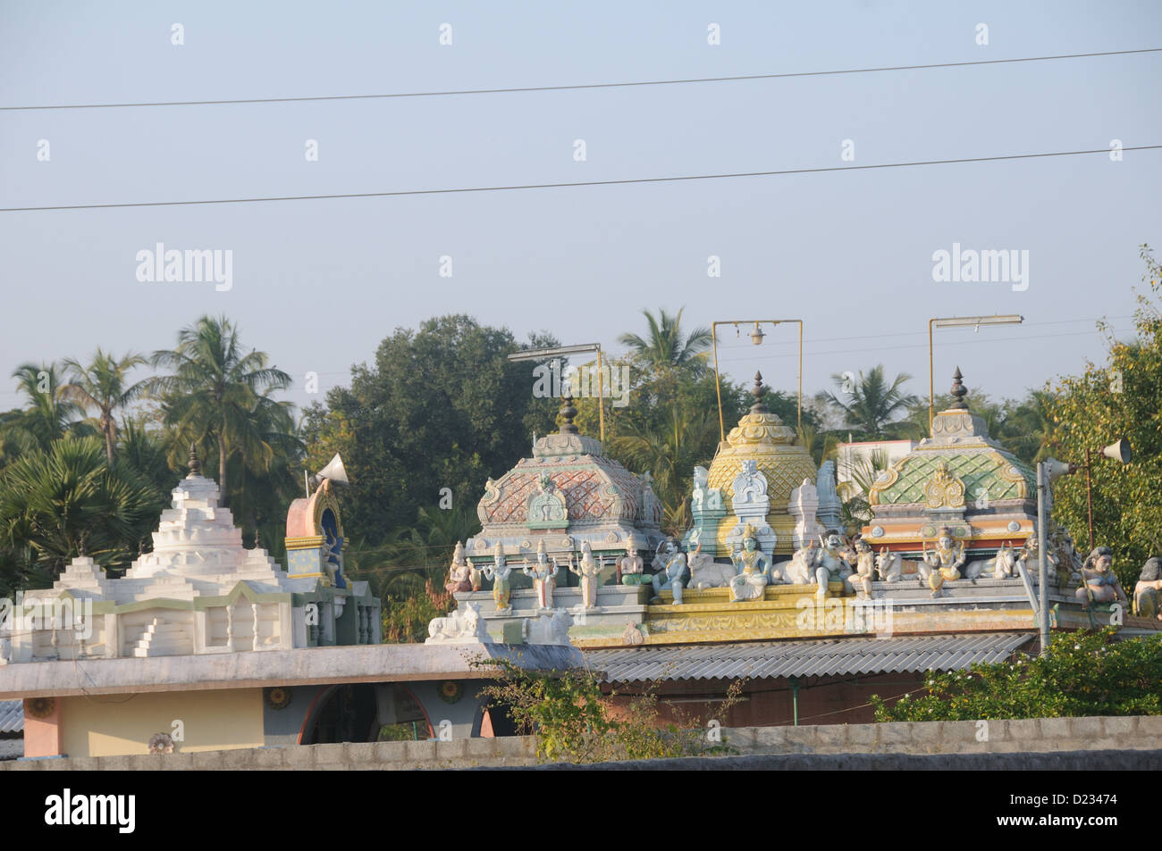 Einen Tempel zu erodieren, Tamil Nadu, Indien Stockfoto