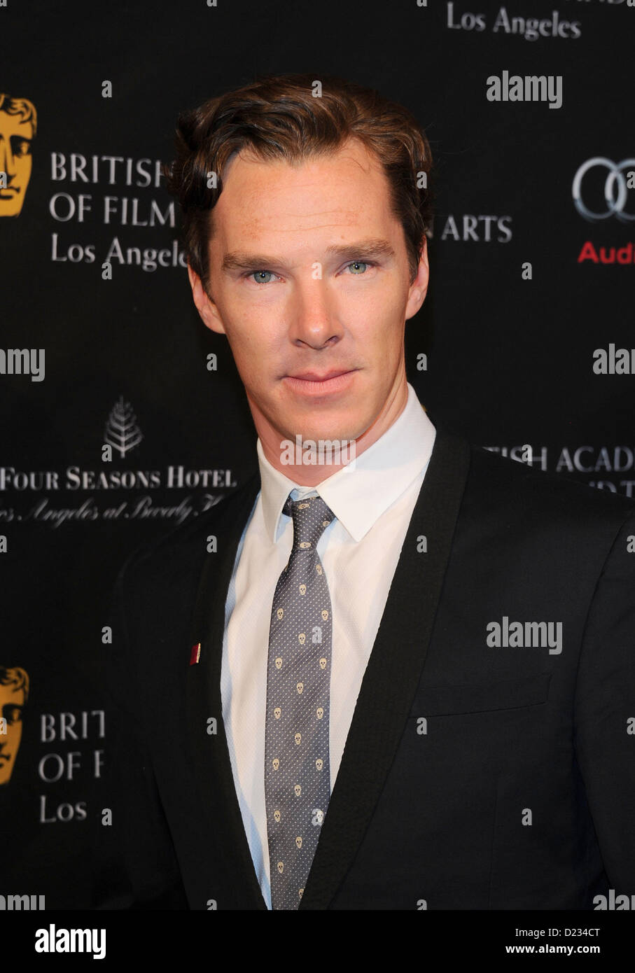 Benedict Cumberbatch kommt bei der BAFTA Awards Saison Tea Party in Beverly Hills, Amerika, 12. Januar 2013 Stockfoto