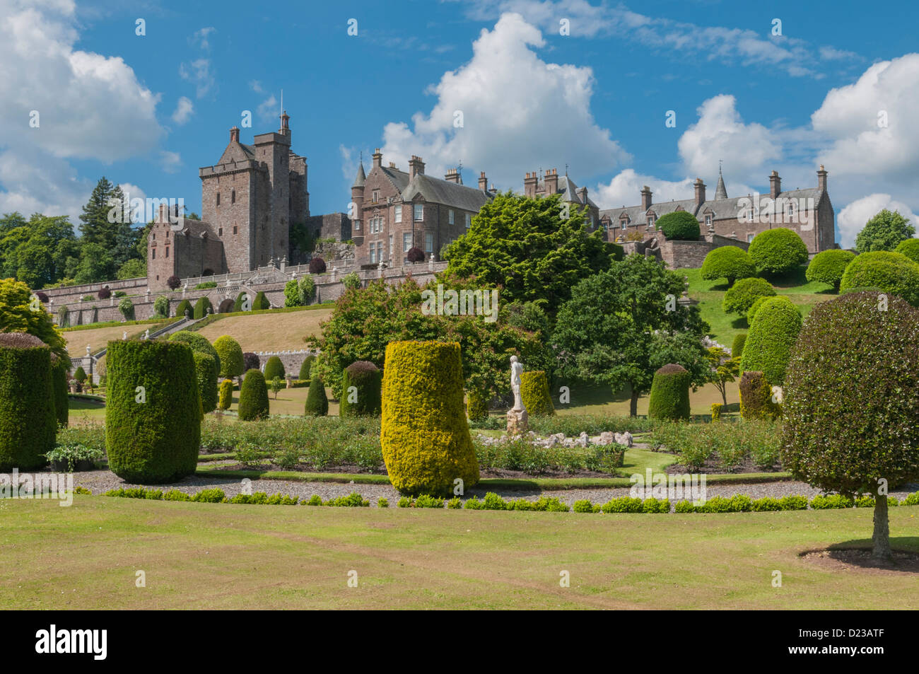 Drummond Castle & Gärten Muthill Perth & Kinross Schottland Stockfoto