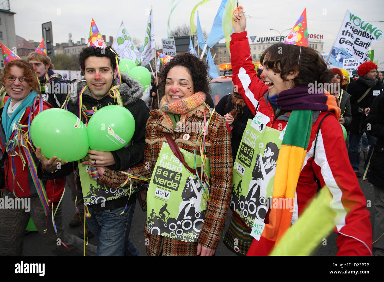 Posen, Polen, Demo gegen den Klimawandel Stockfoto