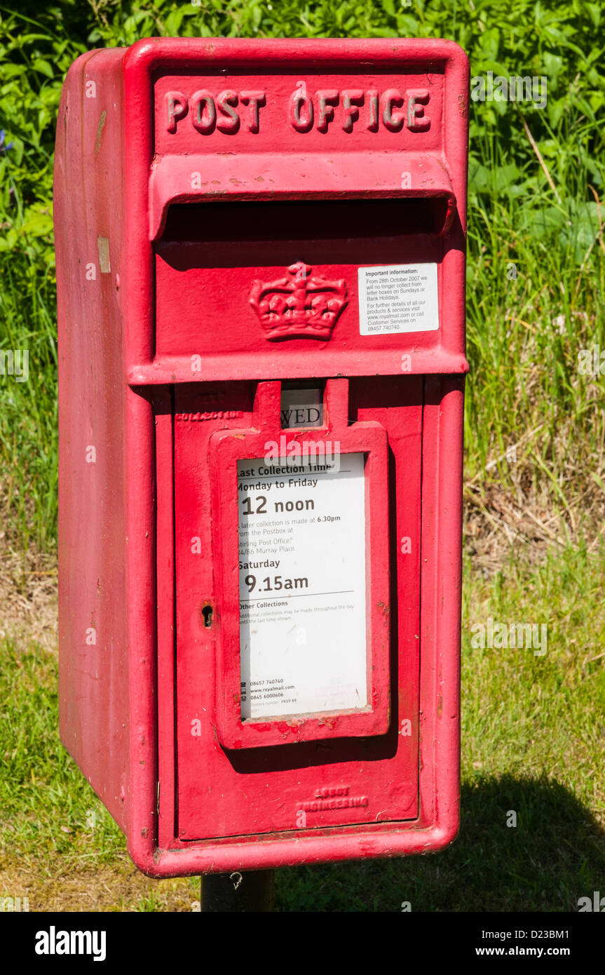 Post Box Lochearnhead Stirling District Schottland Stockfoto