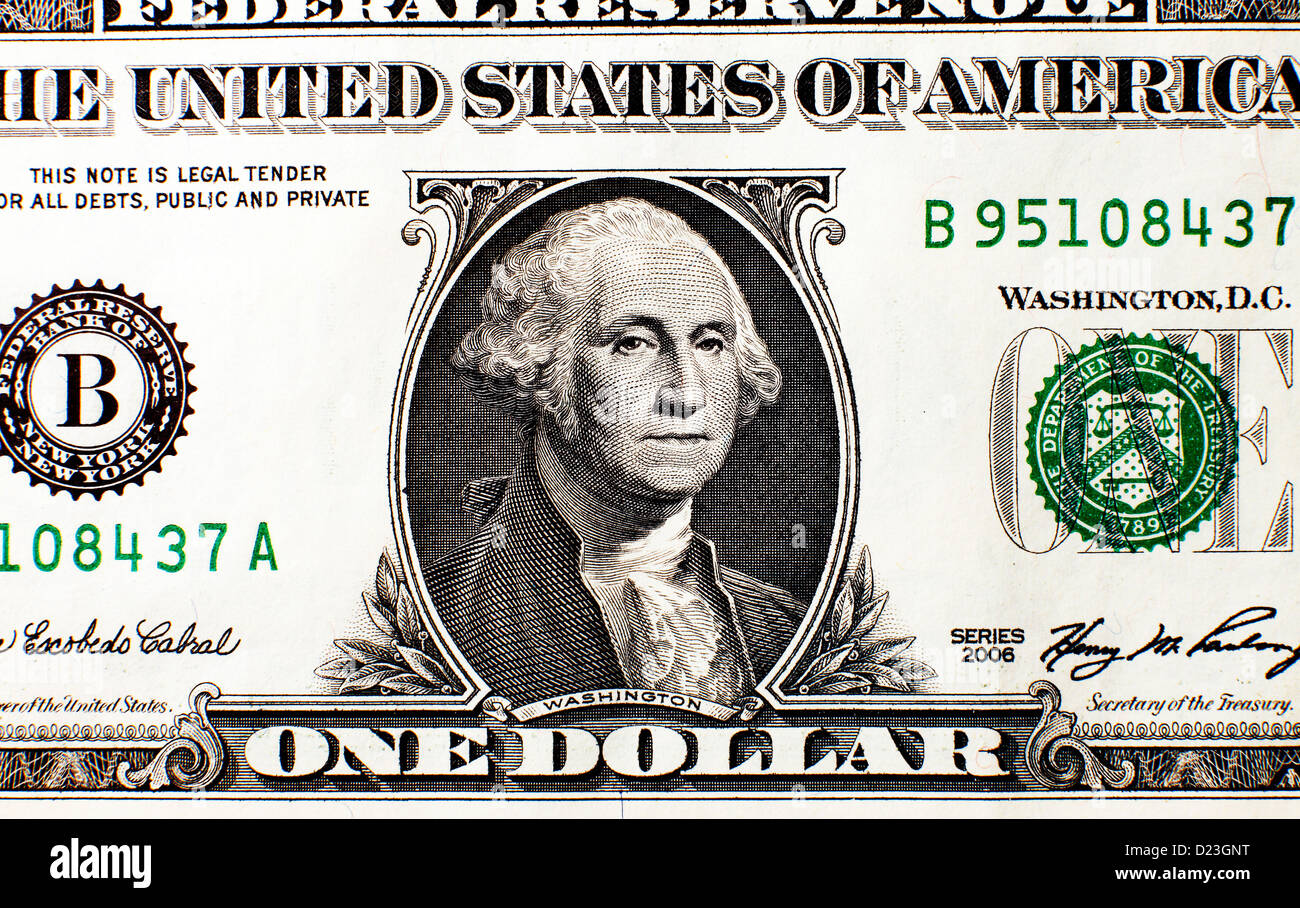 Wer Ist Auf Dem 1 Dollar Schein www.alamy.de