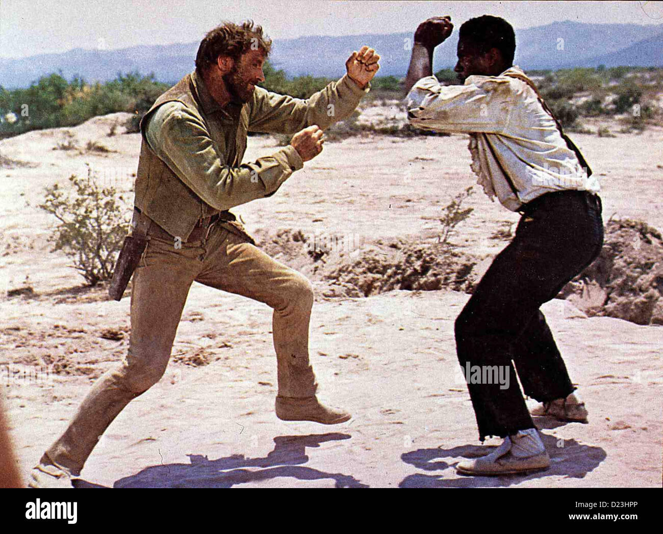 Mit Eisernen Faeusten Scalphunters, Burt Lancaster, Ossie Davis Joe (Burt Lancaster, l) Versucht Mit Allen Mitteln, Joseph Stockfoto