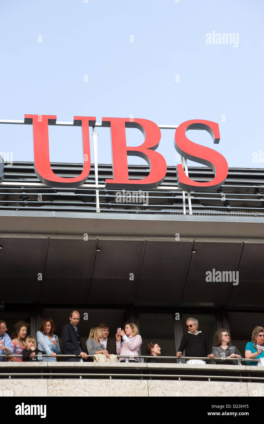 Zürich, Schweiz, UBS Bank am Bellevue Stockfoto