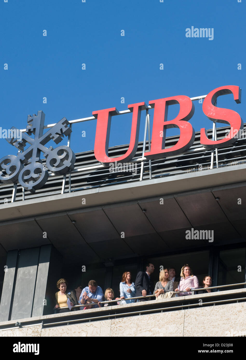 Zürich, Schweiz, UBS Bank am Bellevue Stockfoto