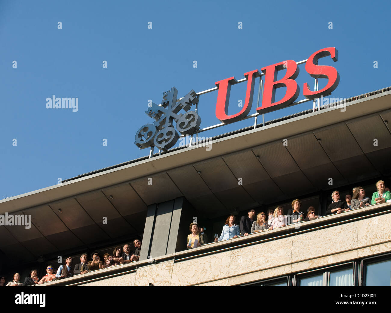 Zürich, Schweiz, UBS Bank am Bellevue Stockfoto