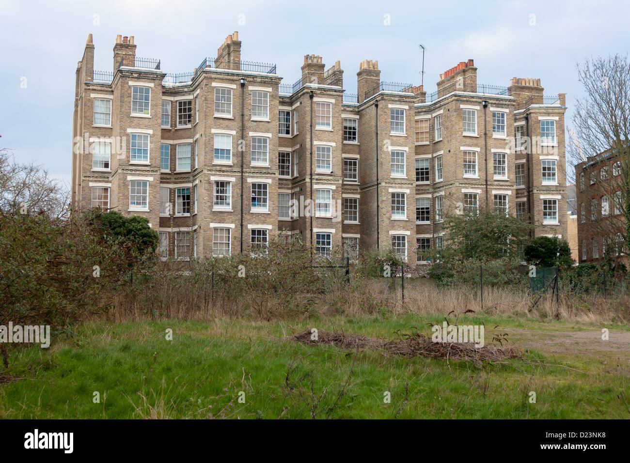 Wohnsiedlung in Ost-London Stockfoto
