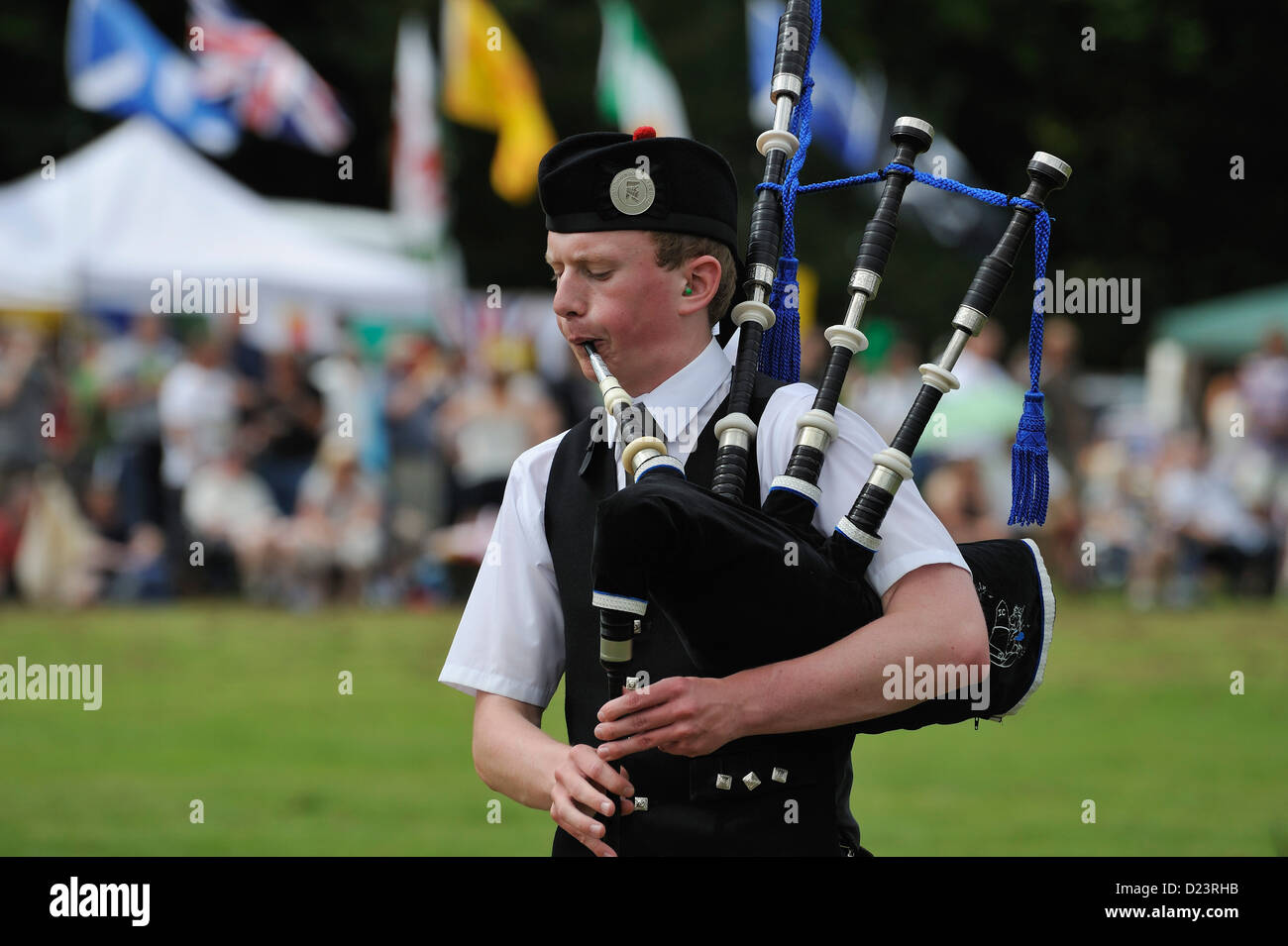 Kandidat bei Killin Highland Games 2011 Stockfoto