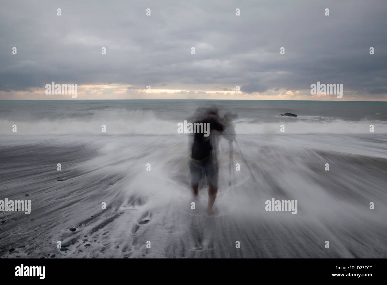 künstlerische slow-Shutter Geschwindigkeit Bild mit ND 400 Fotografen unter Landschaft geschossen. Stockfoto