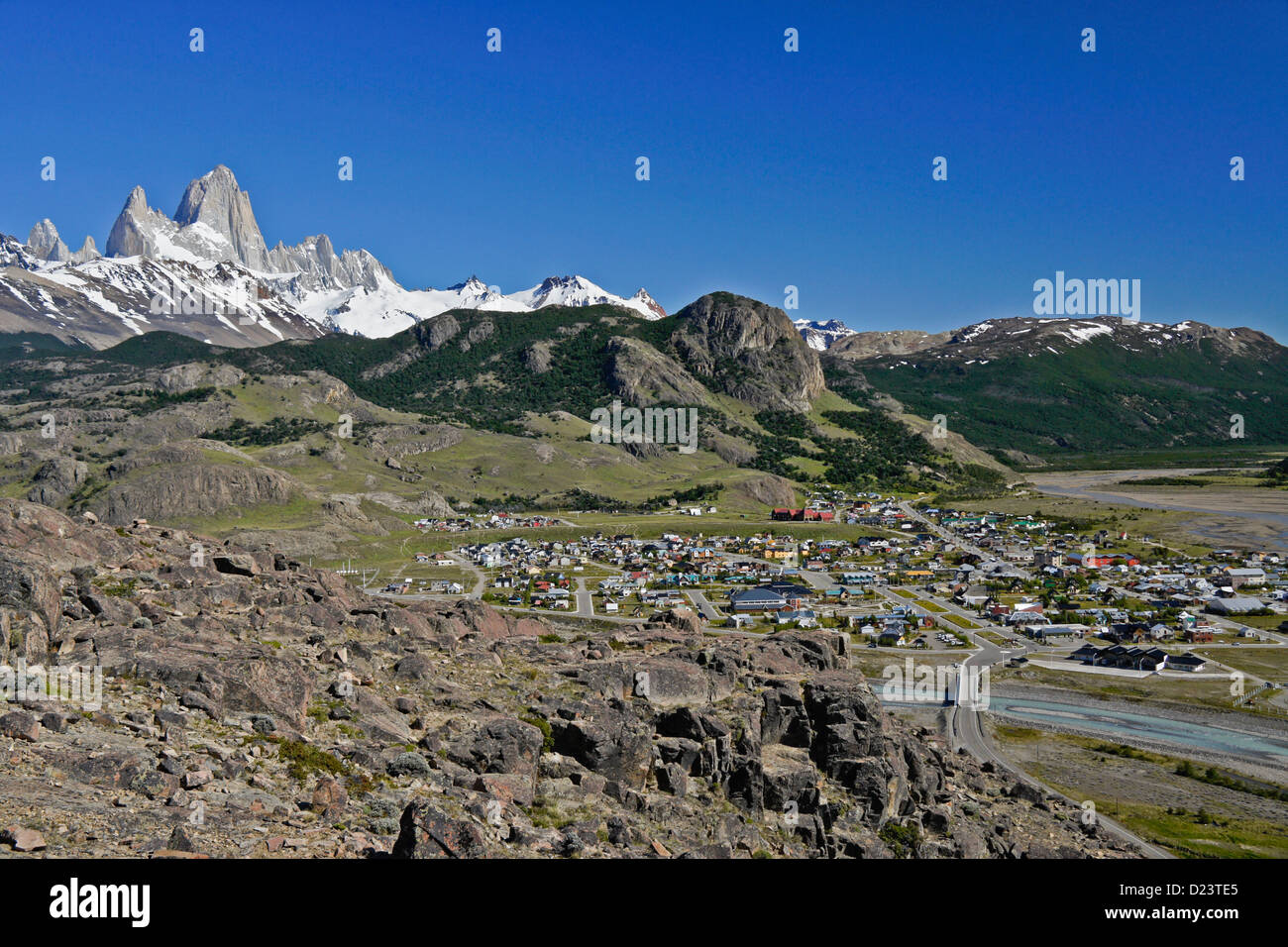 Gipfel des Mt. Fitzroy, El Chalten, Patagonien, Anden, Argentinien,  Südamerika Stockfotografie - Alamy