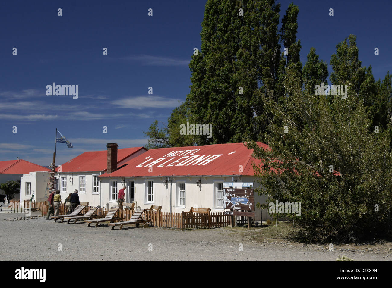 Hotel La Leona, Patagonien, Argentinien Stockfoto